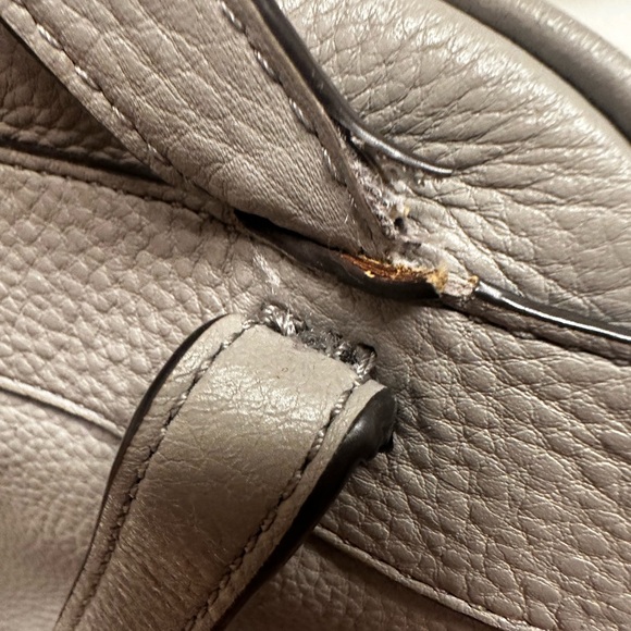 Michael Kors Rhea, elephant gray backpack bag with gunmetal zippers - Picture 14 of 14